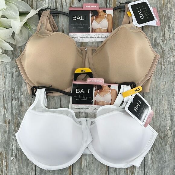 Beautifully You Smooth Ultra Light Convertible Underwire Bra 2-Pack Size 36D - Picture 1 of 11
